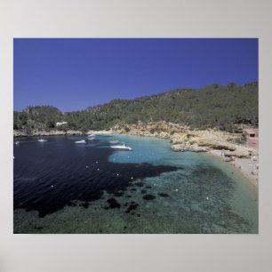 Europa, Spanje, Balearen, Ibiza, Cala Salada. Poster