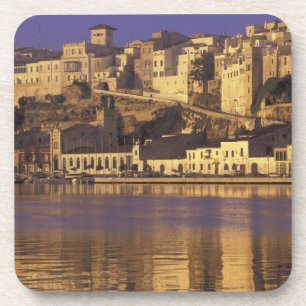 Europa, Spanje, Balearen, Menorca, Mao. Dageraad Bier Onderzetter
