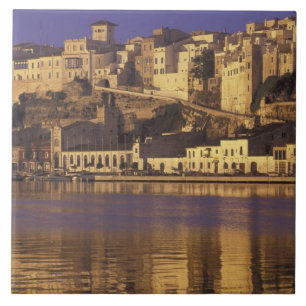 Europa, Spanje, Balearen, Menorca, Mao. Dawn Tegeltje