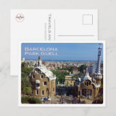Europa - Spanje - Barcelona - Park Güell - Briefkaart (Voorkant / Achterkant)