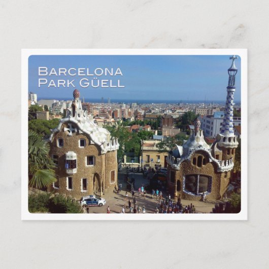 Europa - Spanje - Barcelona - Park Güell - Briefkaart (Voorkant)