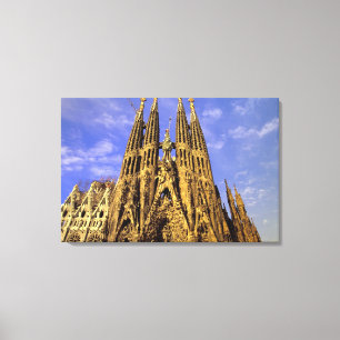 Europa, Spanje, Barcelona, Sagrada Familia Canvas Afdruk
