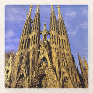 Europa, Spanje, Barcelona, Sagrada Familia Glazen Onderzetter