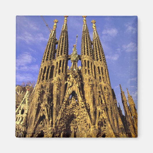 Europa, Spanje, Barcelona, Sagrada Familia Magneet (Voorkant)
