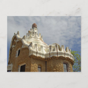Europa, Spanje, Catalonië, Barcelona. Park Guell,  Briefkaart