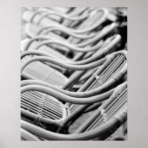 Europa, Spanje, Mallorca. Cafe-stoelen, Palma Poster