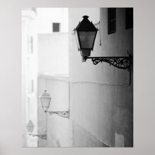 Europa, Spanje, Mallorca. Streelights, Palma Poster