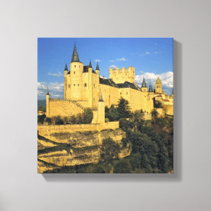 Europa, Spanje, Segovia. De oplegging van Alcazar, Canvas Afdruk