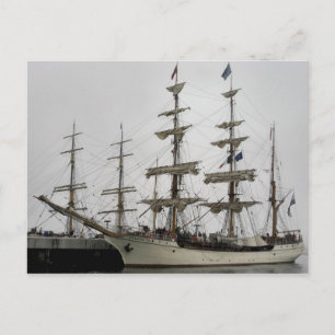 Europa Tall Ship in Halifax Port Briefkaart