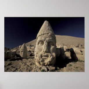 Europa, Turkije, Kurdi. Nemrut Dagh. Poster