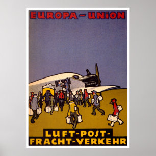 Europa-Union Luft Post Poster