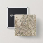 Europa Vierkante Button 5,1 Cm (Voorkant /achterkant)