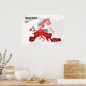 Europa Volgens Anders Breivik Poster (Keuken)