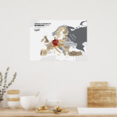 Europa Volgens Duitsland Poster (Keuken)