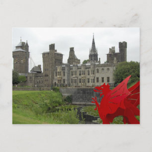 Europa, Wales, Cardiff. Cardiff Castle. Welsh 2 Briefkaart