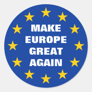 europa weer groot maken rond stickers