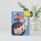 europa-zie het volgende briefkaart (Staand voorkant)