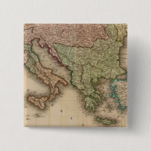 Europa zuid vierkante button 5,1 cm