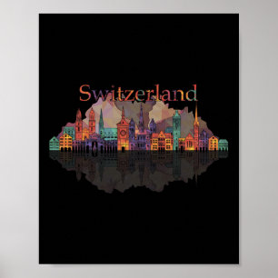 Europa Zwitserland Alpen Bergen Zwitserse Gezinsva Poster