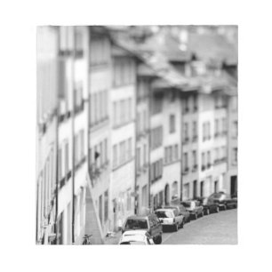 Europa, Zwitserland, Bern. Oude stadsgebouwen Notitieblok