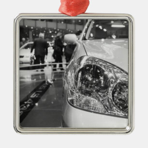 Europa, Zwitserland, Genève. Autosalon van Genève; Metalen Ornament