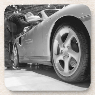 Europa, Zwitserland, Genève. Autosalon van Genève; Onderzetter