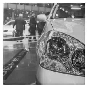 Europa, Zwitserland, Genève. Autosalon van Genève; Tegeltje