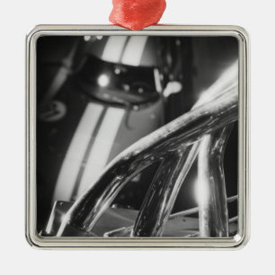 Europa, Zwitserland, Genève. Genève Motor Show; 4 Metalen Ornament