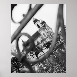 Europa, Zwitserland, Lucerne. Jesuit-kerk Poster