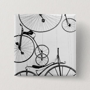 Europa, Zwitserland, Luzern. Fiets tentoonstelling Vierkante Button 5,1 Cm
