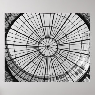 Europa, Zwitserland, Zürich. Glaskoepel van de Poster