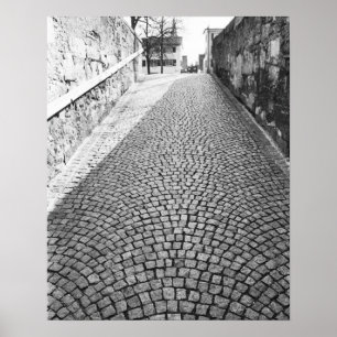 Europa, Zwitserland, Zurich. Kasseienstraat, Poster