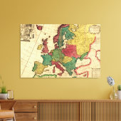 EuropaPanoramaEurope Canvas Afdruk (Insitu (Woonkamer))