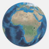 Europe Afrique Globe Polygon Autocollant (Devant)