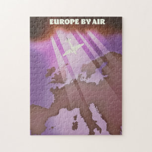 Europe By Air -model reisposter. Legpuzzel