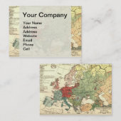 Europe Carte Pays Antique Mondiale (Devant / Derrière)