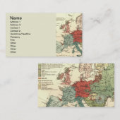 Europe Carte Pays Antique Mondiale (Devant / Derrière)