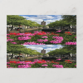 Europe Cityscape Flat Garden street Briefkaart