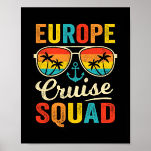 Europe Cruise Squad 2025 Europese bij elkaar passe Poster