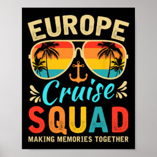 Europe Cruise Squad 2025 Europese bij elkaar passe Poster