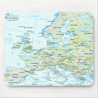 Europe Map Mousepad Muismat