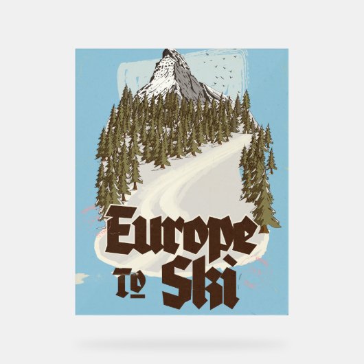 Europe Pour Skier (Recto)