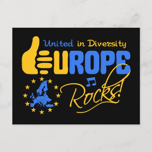 Europe Rocks ! carte postale (Devant)
