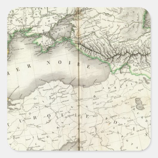 Europe Southeast Vierkante Sticker (Voorkant)