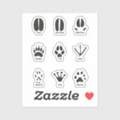 Europe Titres animaux Set Stickers (Feuille)