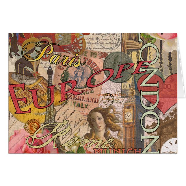 Europe Travel Vintage (Devant horizontal)