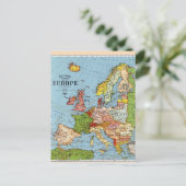 Europe vintage Carte générale du XXe siècle (Debout devant)