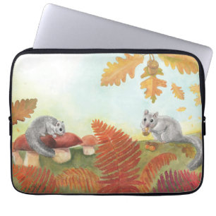 European Fat Dormouse Glis glis in Natuur Laptop Sleeve