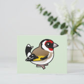 European Goldfinch Briefkaart (Staand voorkant)