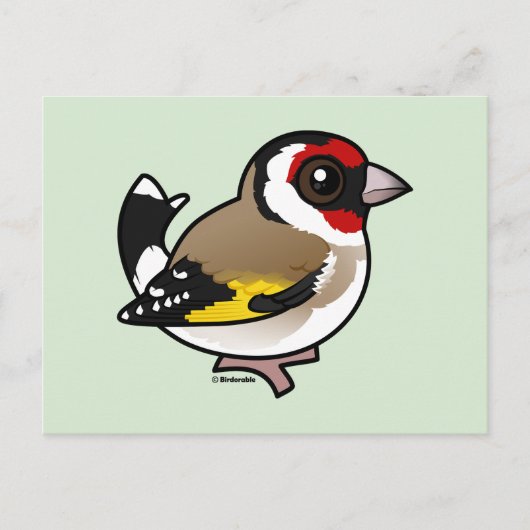 European Goldfinch Briefkaart (Voorkant)